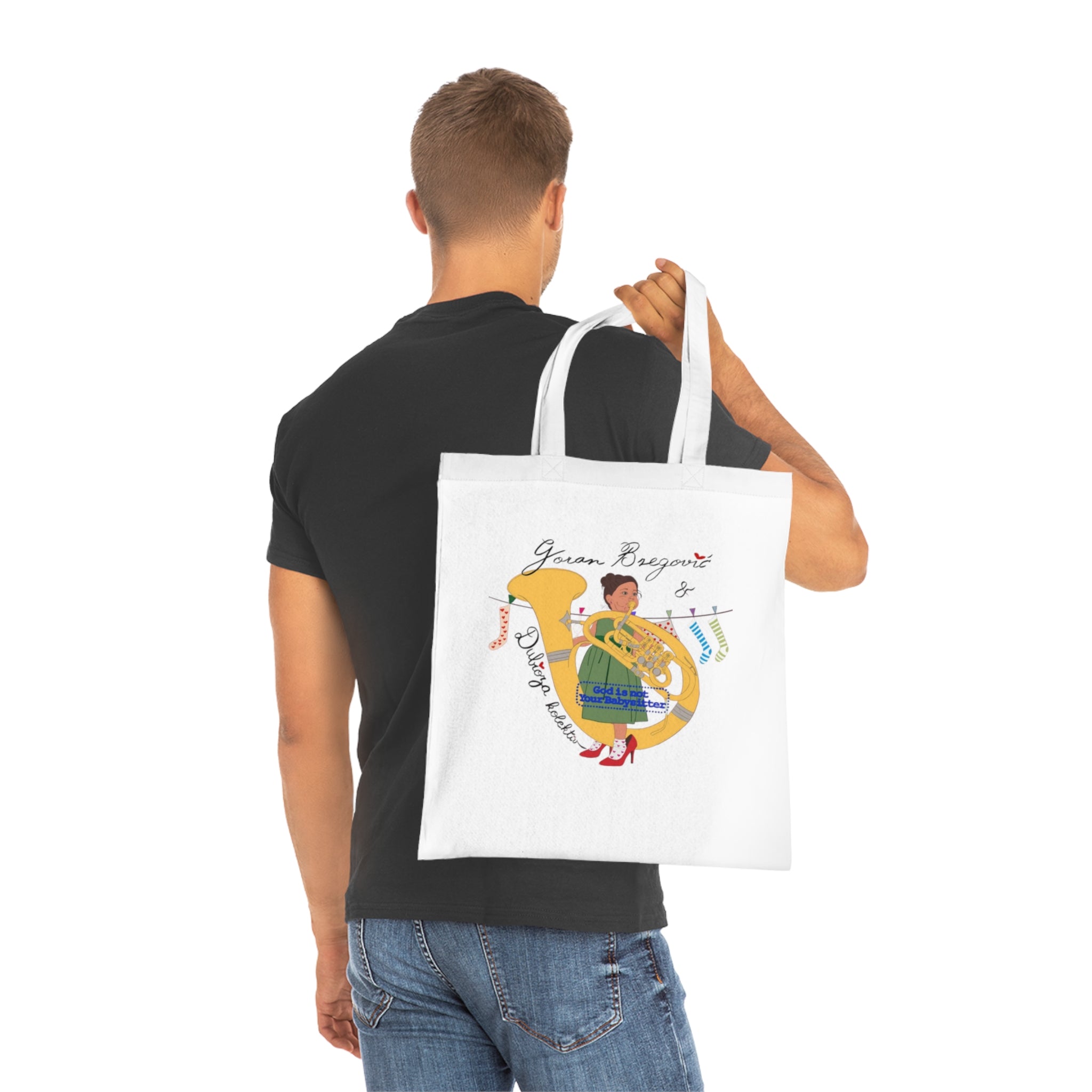 Goran Bregović x Dubioza Kolektiv "God Is Not Your Babysitter" Tote Bag