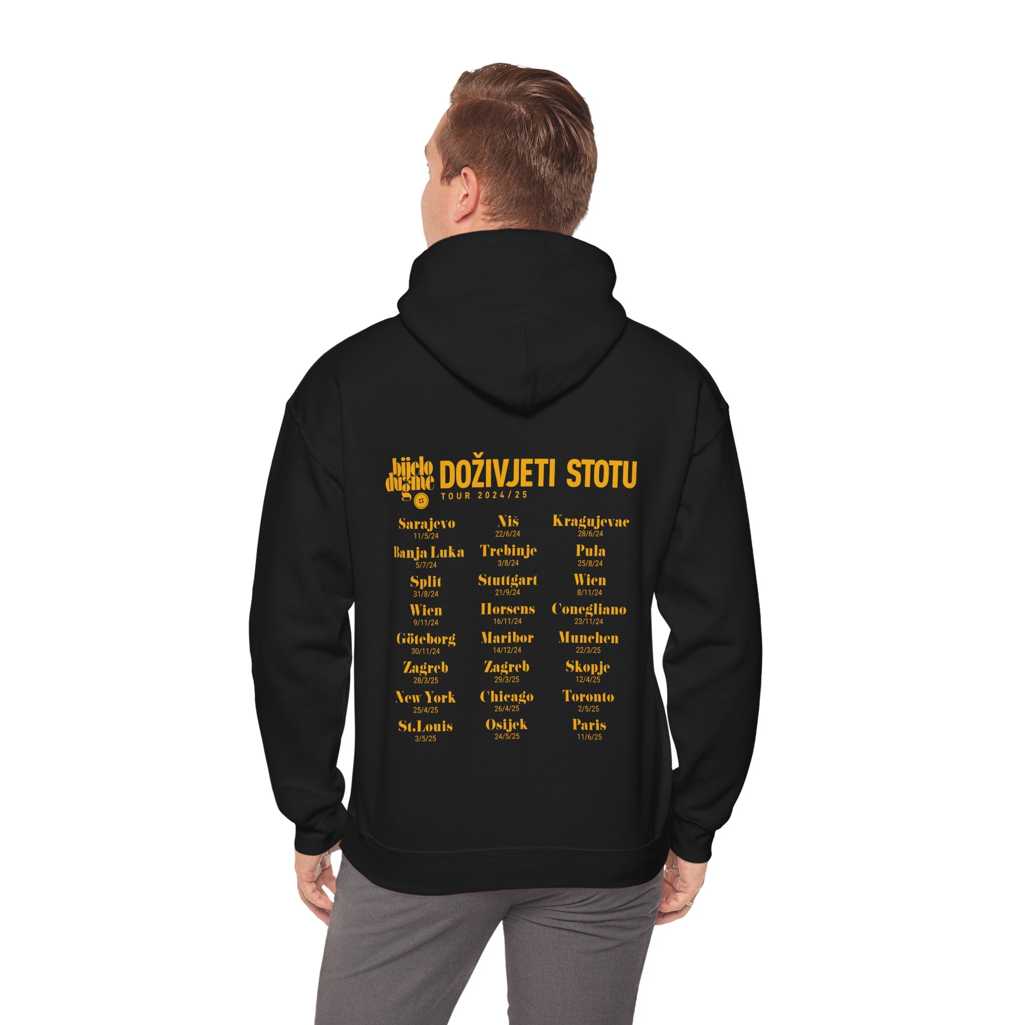Doživjeti stotu Tour 2024/25 - Unisex Hooded Sweatshirt