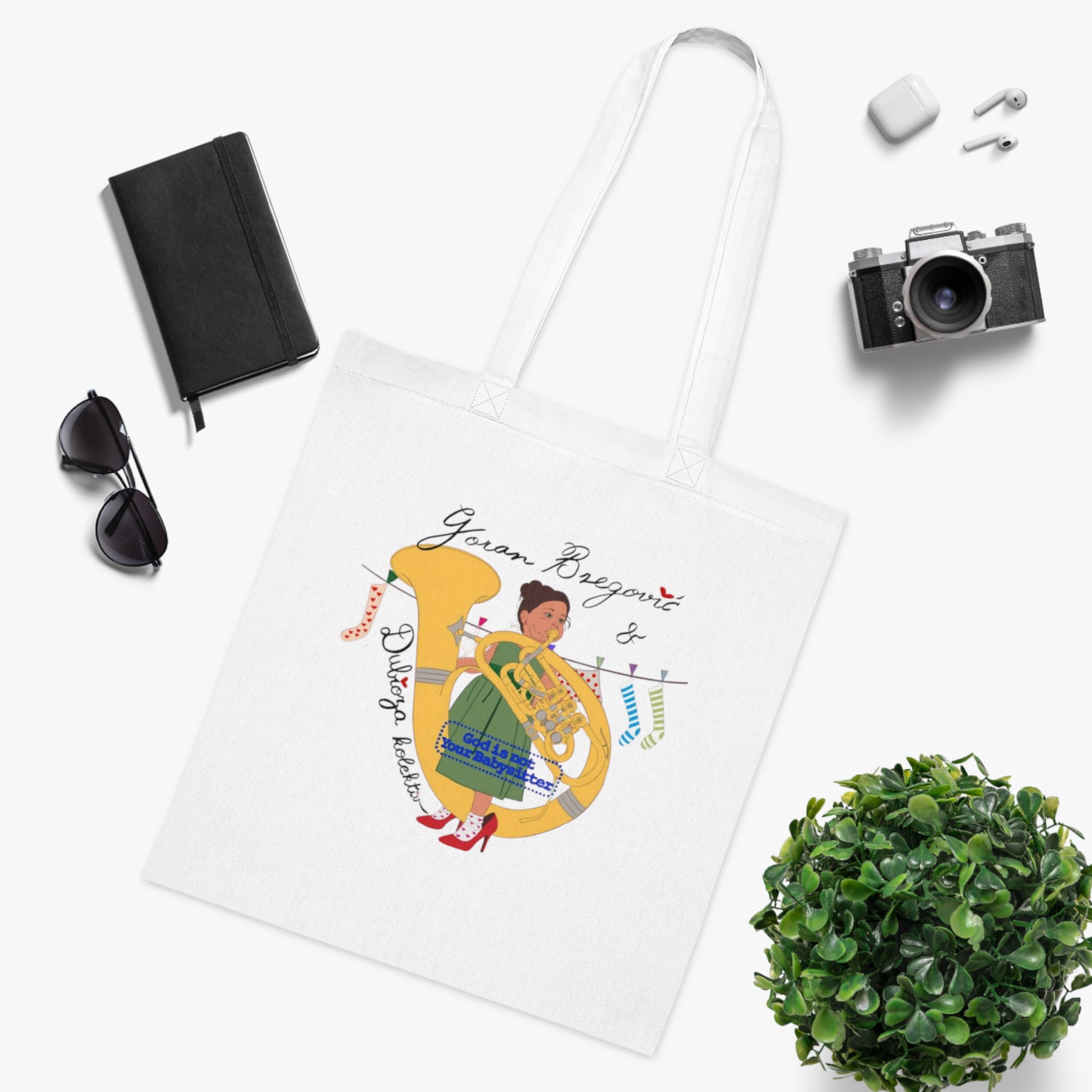 Goran Bregović x Dubioza Kolektiv "God Is Not Your Babysitter" Tote Bag