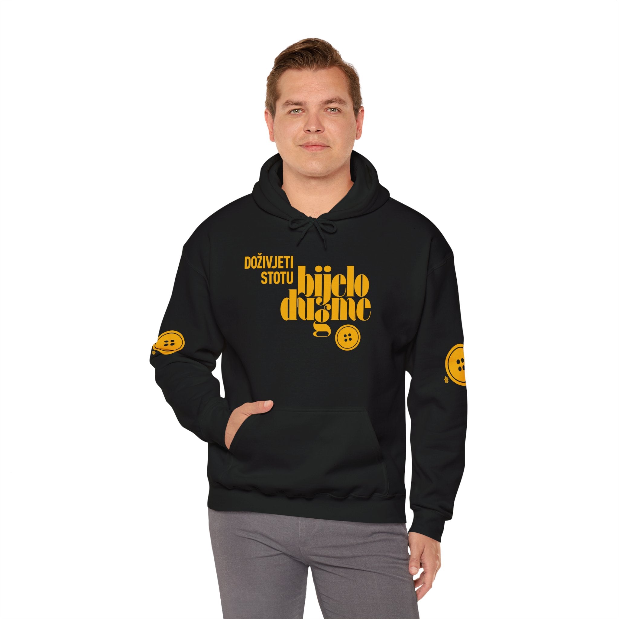 Doživjeti stotu Tour 2024/25 - Button Logo Hooded Sweatshirt