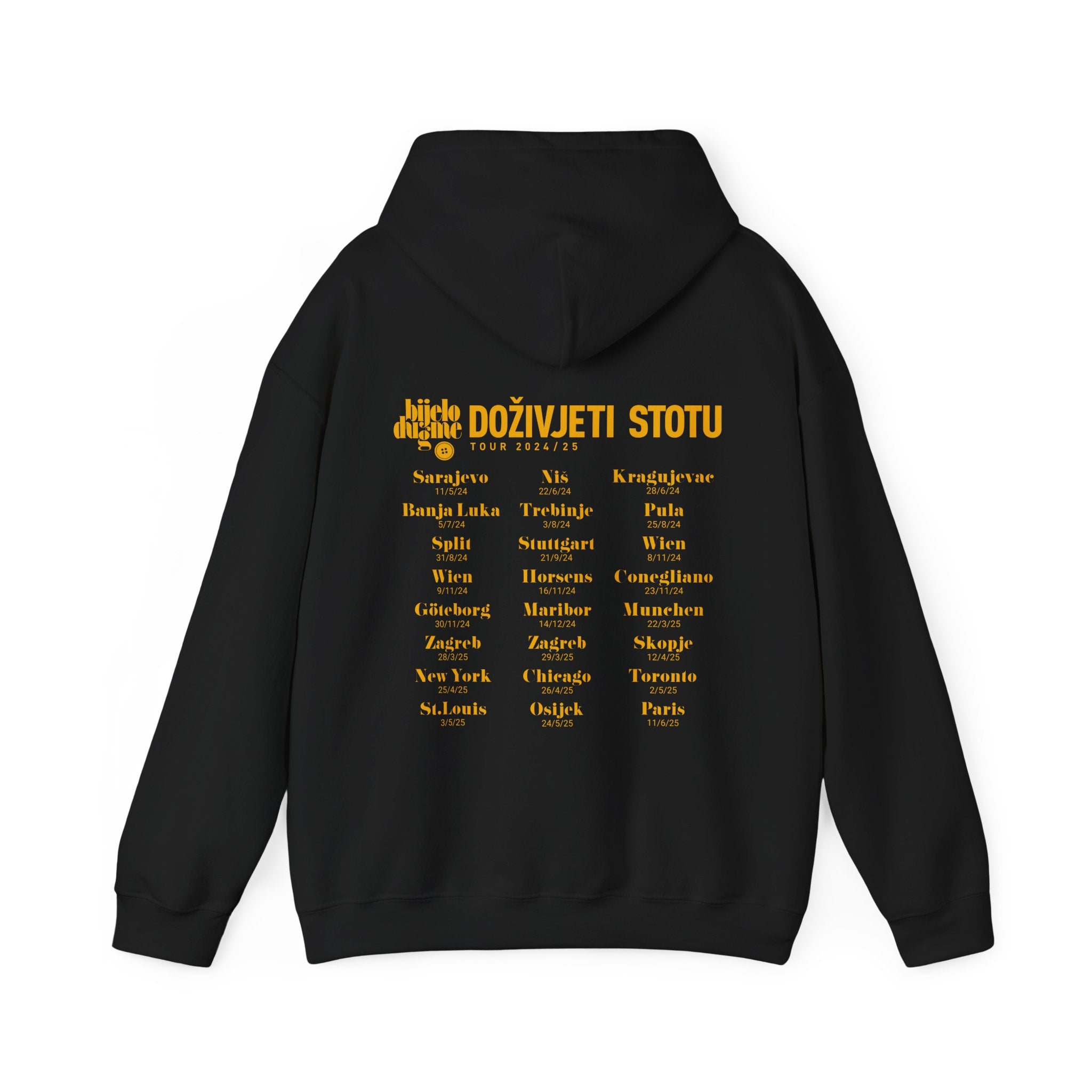 Doživjeti stotu Tour 2024/25 - Unisex Hooded Sweatshirt