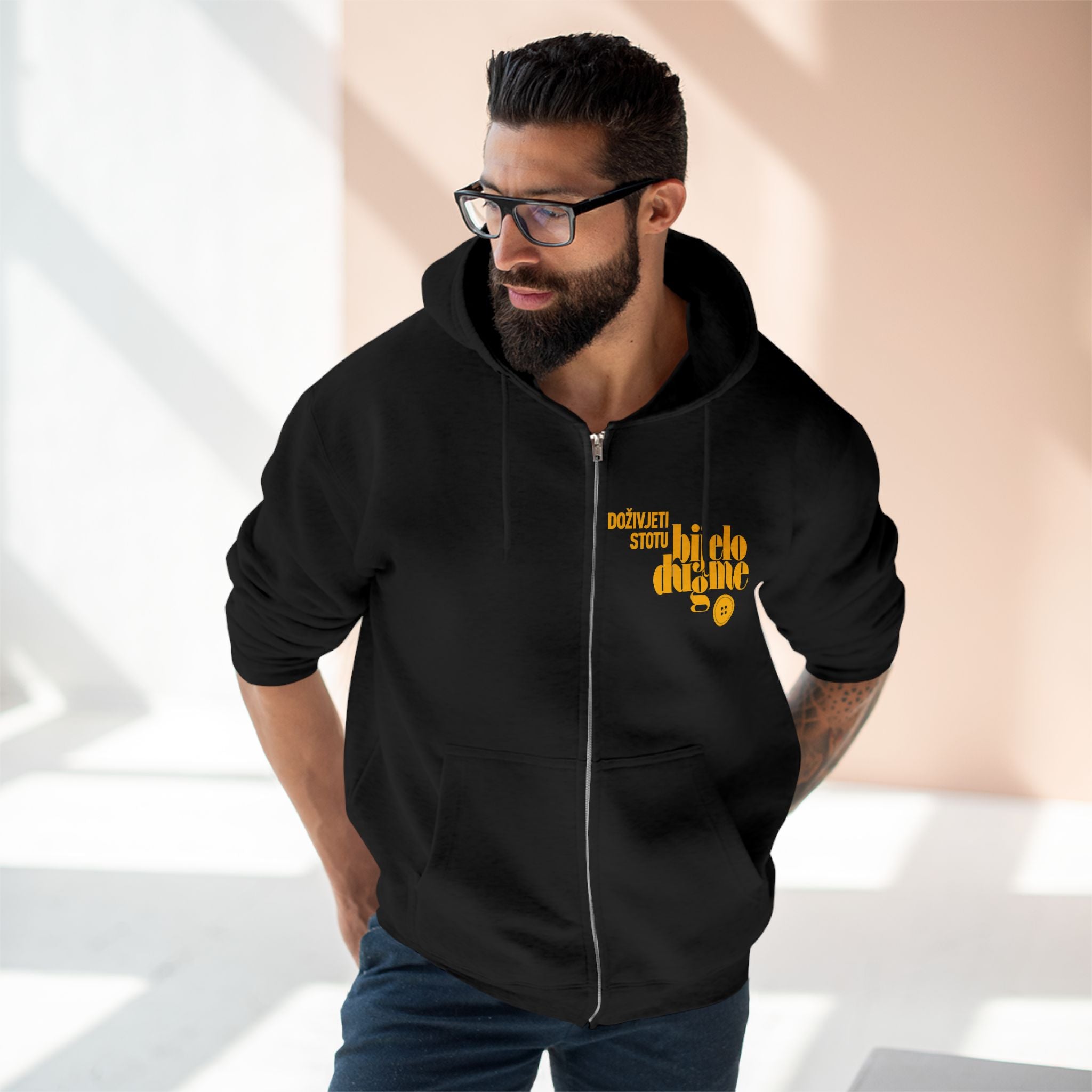 Doživjeti stotu Tour 2024/25 - Unisex Zip Hoodie